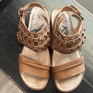 OTBT Brown Studded Sandals